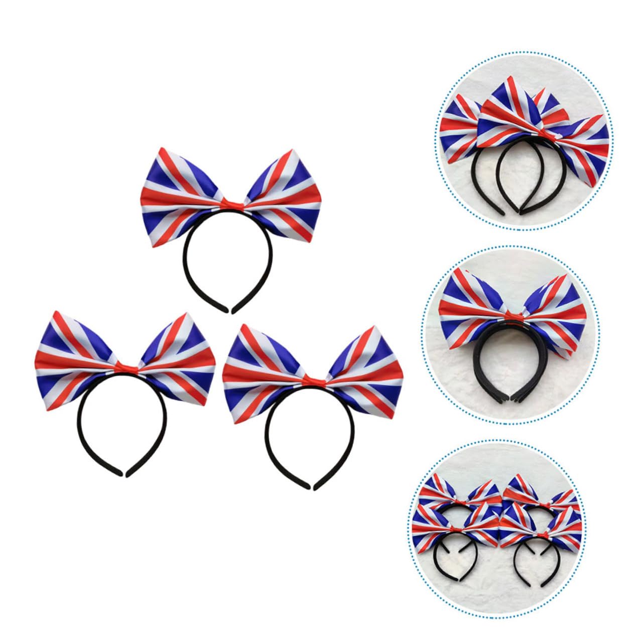 MAGICLULU 12 Piezas venda cintas para el pelo con lazo para niña traje de niñas ribbon diver pasador de pelo pasadores de pelo tocados diadema con lazo de lentejuelas Decorar