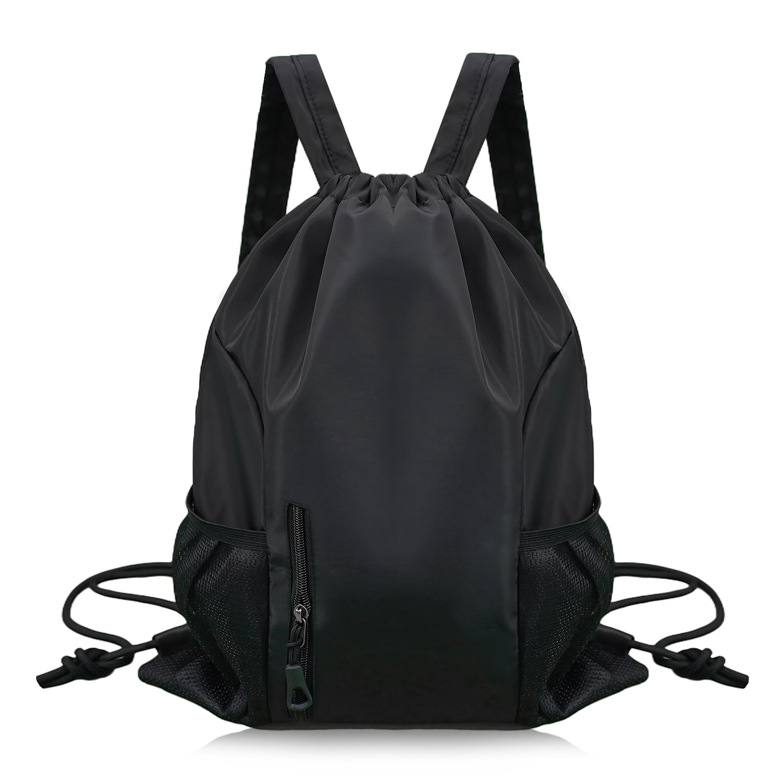 catechumenate String Backpack, Unisex, Drawstring Backpack Lightweight and Waterproof, Suitable for Sports Travel Fitness Outdoor (black)