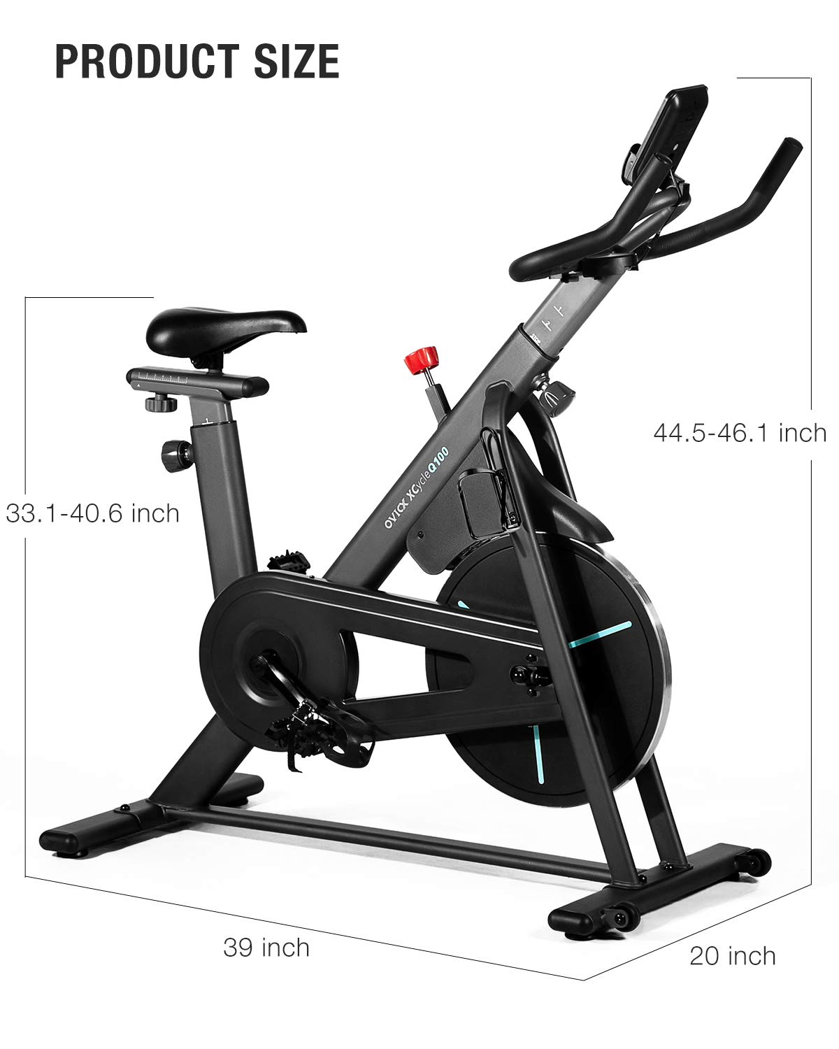 OVICX Stationary Bike with Magnetic Resistance Exercise Bikes Indoor Cycling Bike Fully Adjustable Comfortable Seat and Handlebar for Home Cardio Workout: Buy Online at Best Price in UAE