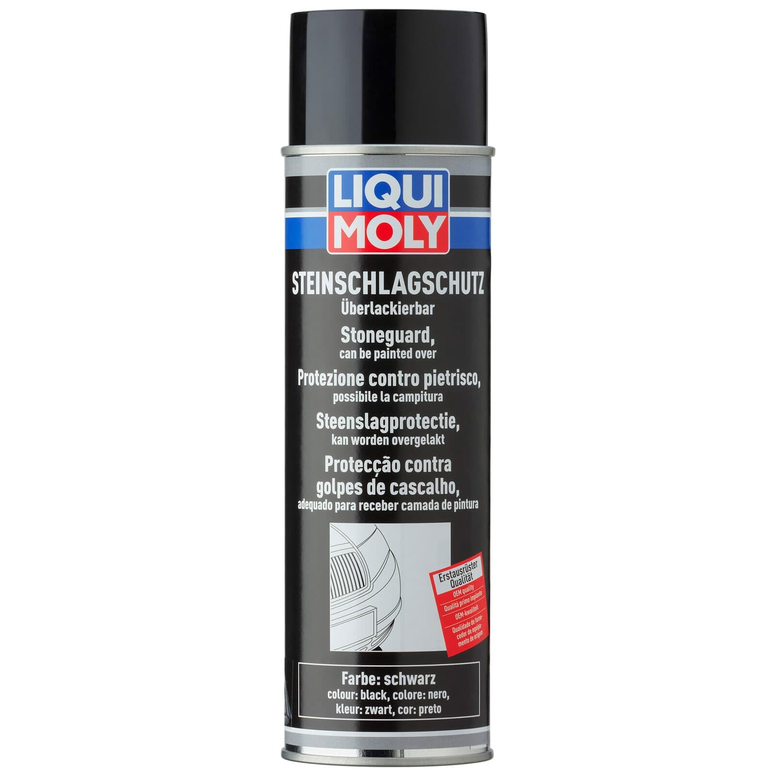 LIQUI MOLY Steinschlagschutz schwarz | 500 ml | Karosserieschutz | Unterbodenschutz | Steinschlagschutz | Art.-Nr.: 6109