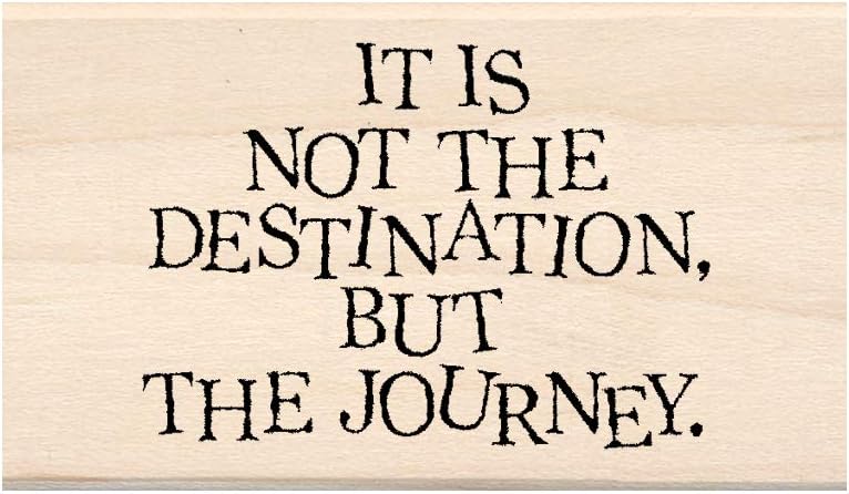 Inkadinkado Destination Mounted Wooden Rubber Stamp for Card Making and Scrapbooking, 1pc, 3''L x 1.75''W x 1โH