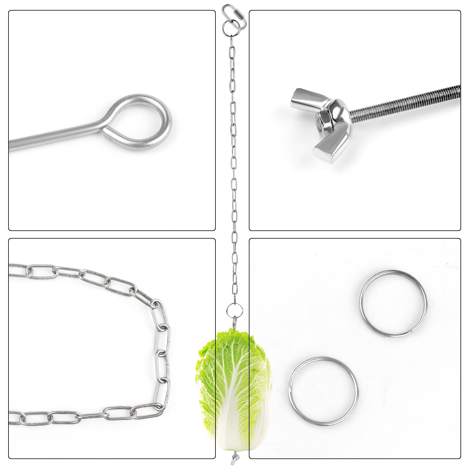 Hühner Gemüsespieß Set – 2 Stück Mit Kette, E Produktbild-Vorschau 2