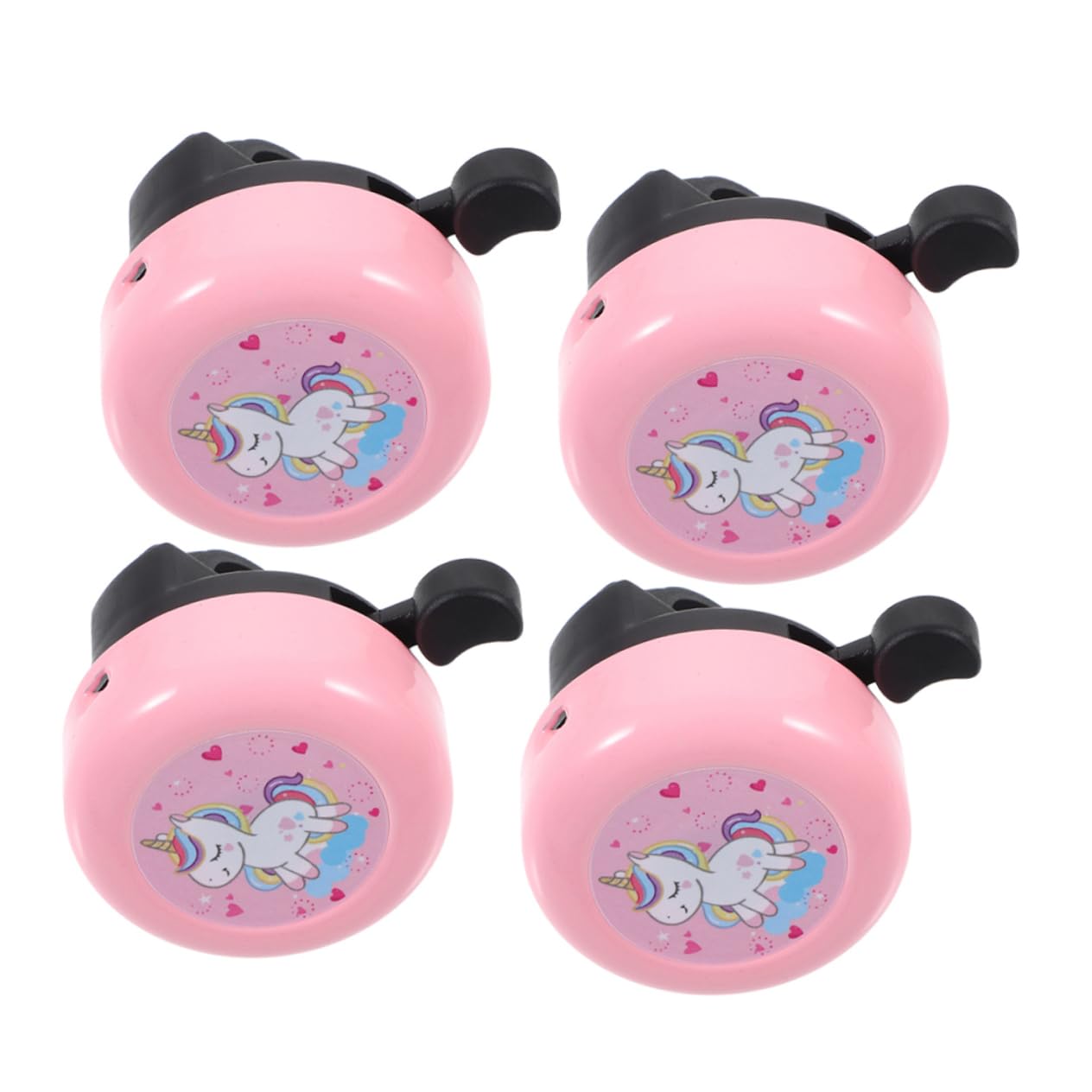 HANABASS 4pcs Cartoon Bike Bell with Loud Clear Sound Bicycle Bell for Handlebar Cute Cycling Accessories for Boys and Fun and Durable Design