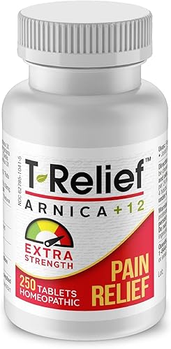 MediNatura T-Relief Árnica extra fuerte +12 activos homeopáticos naturales para dolores musculares articulares y dolores para mujeres y hombres -