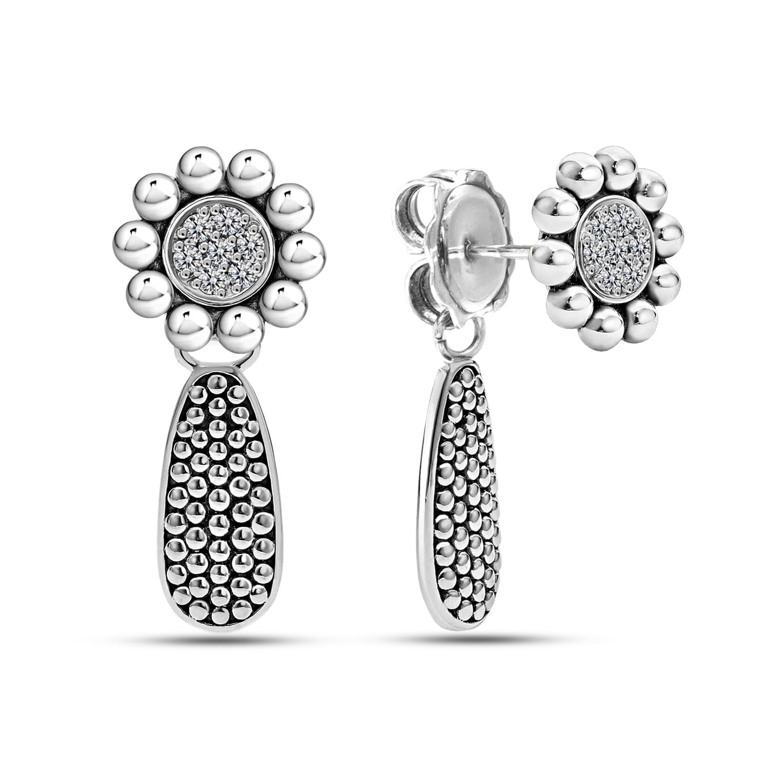 LeCalla 925 Sterling Silber Knoten Ohrstecker Schmuck Leicht