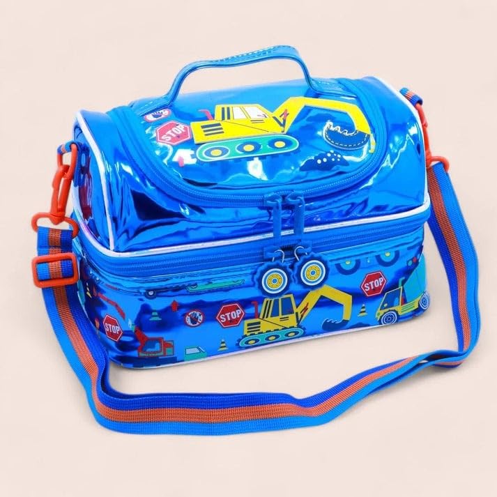 Image of Lunch Bag for Kids, Lunch Bag for Office Men, Women and Kids, Canvas Tiffin Bags for School, Picnic, Work, Carry Bag for Lunch Box and Water Bottle (JCB)