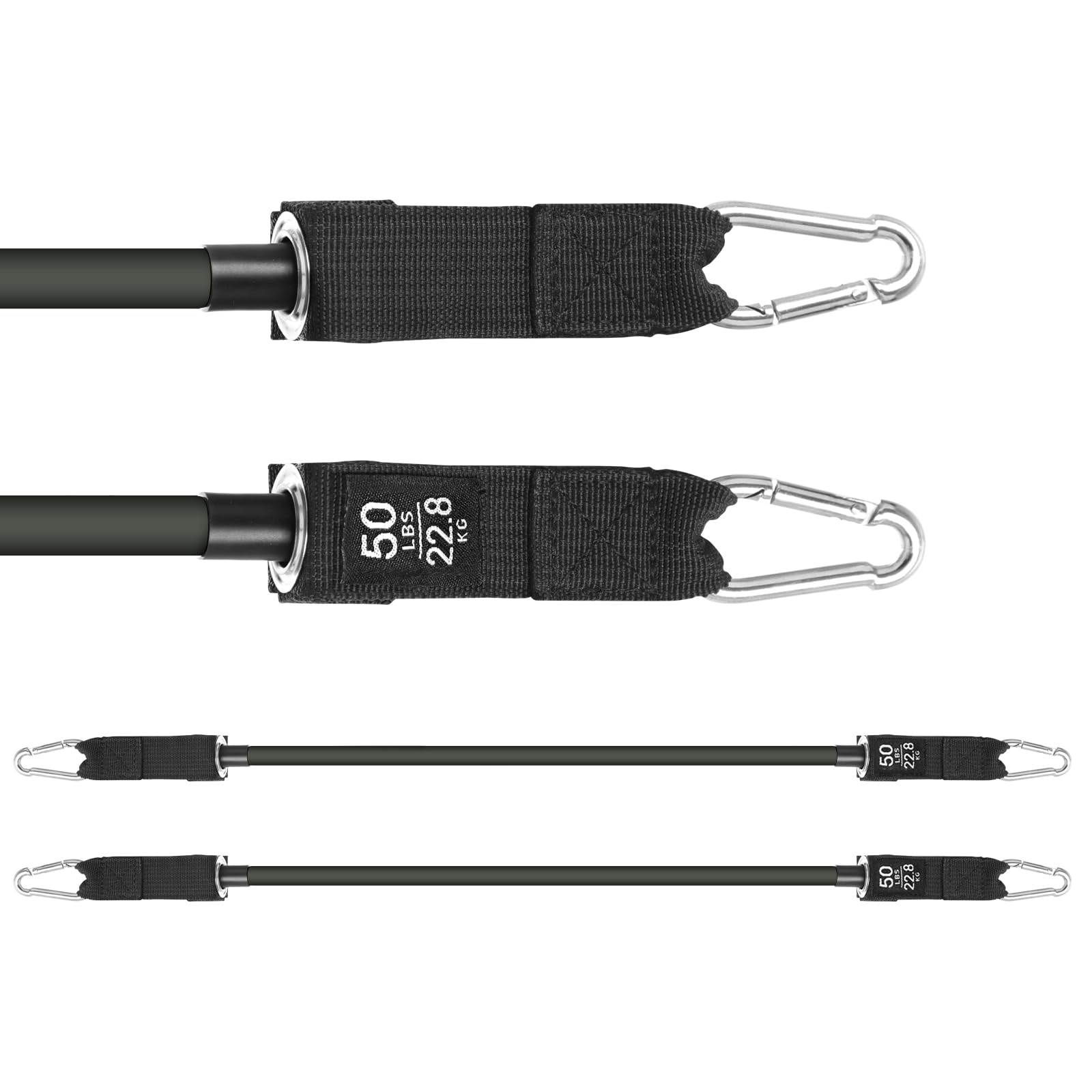 ALongSong Cinturino di ricambio per asta Pilates, 50 libbre, grigio