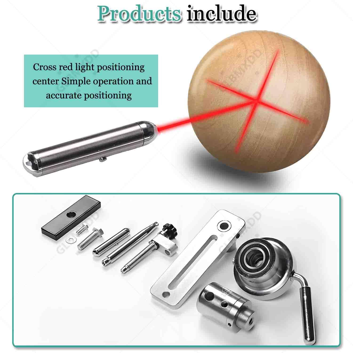 Set di utensili per tornitura per lavorazione del legno, porta sfere multifunzionale, mini tornio per legno, professionale per lavorazione del legno fai da te, per amanti del fai da te 14-inch