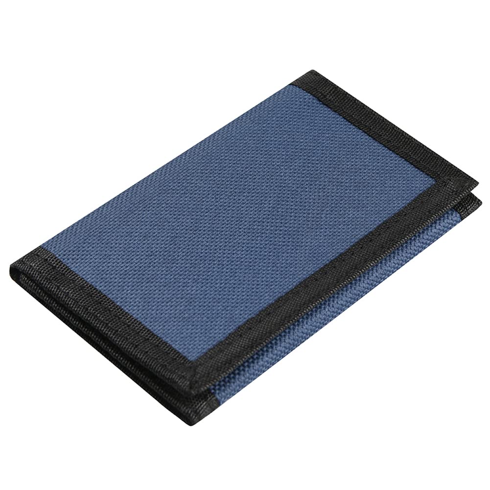 Kids Wallet for Boys Girls Teens Trifold, Canvas Toddler Wallet for Boys, Cute Zipper Wallets Youth with Coin Pocket and Card Holders, Novelty Wallets for Childrens Birthday Gifts (Navy blue)