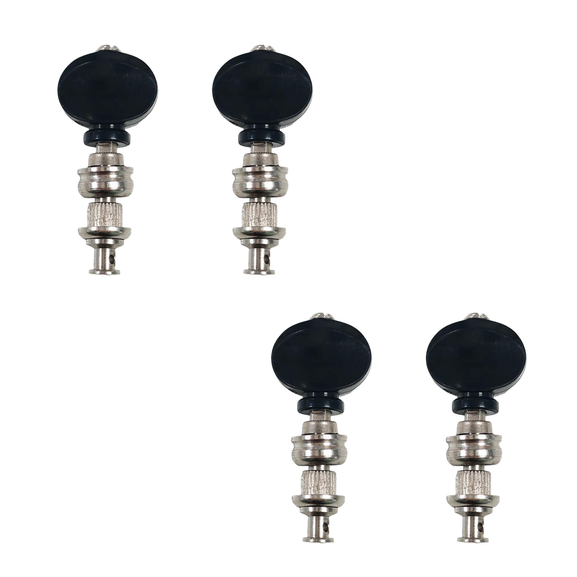 4 * 1pc Premium Black 4-String Tuning Peg - Stainless Steel & Plastic Tuner Knob for 4-String Wide-Neck Instruments & Other Musical Tools-image-30