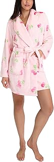 Juicy Couture Women's Super Soft Luxe Plush Shawl Collar Robe