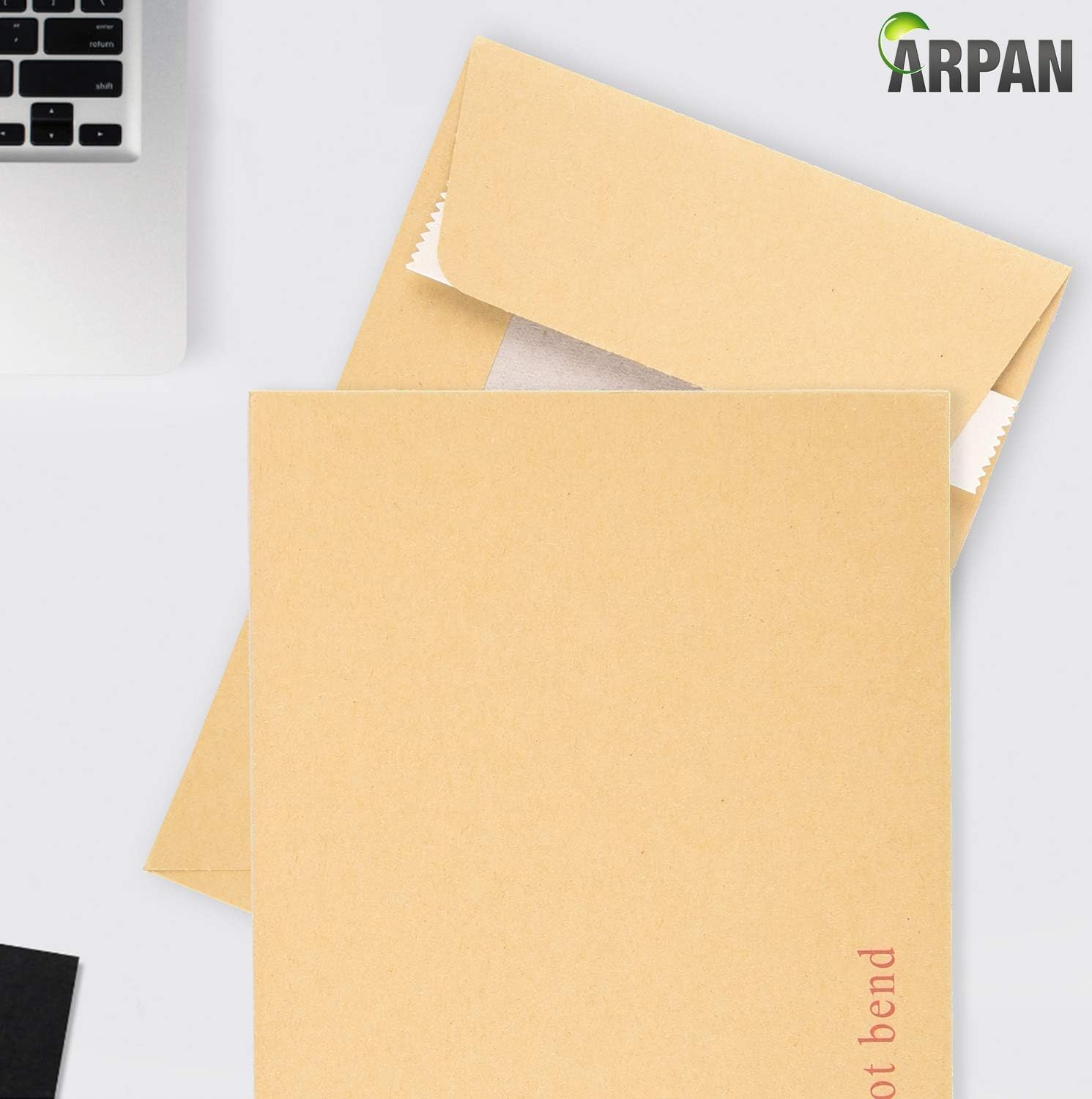 Arpan 162 x 114 mm A6 C6 Manilla Hard Board Backed Envelopes Do Not Bend (Pack of 100) 5