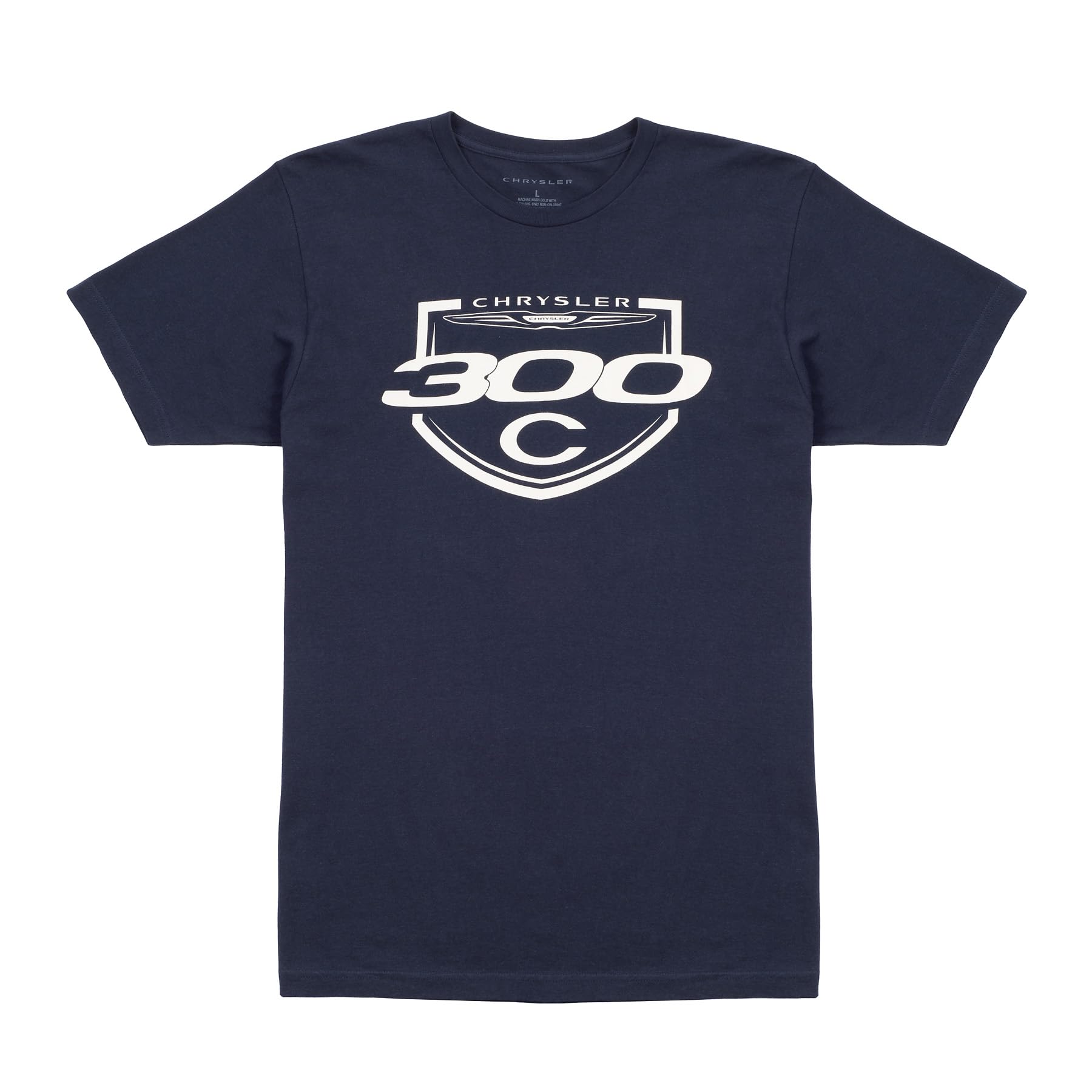 Chrysler 300C Unisex Short Sleeve Crewneck T-Shirt, 100% Cotton, Navy, Large