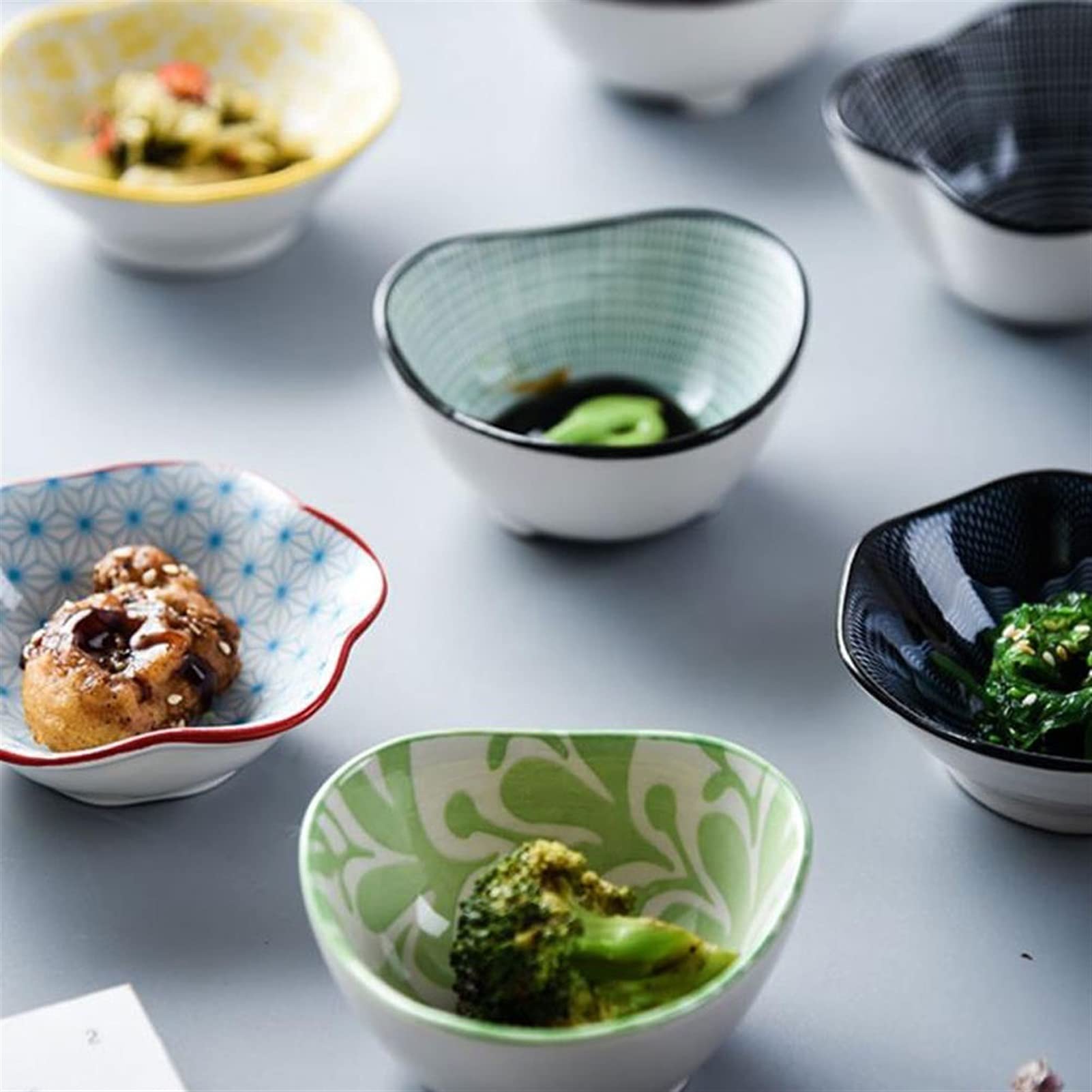 Ceramium Dip Sauce Gerichte Set Japanischen Stil Dip Schalen Vorspeise Servieren Essig Soja