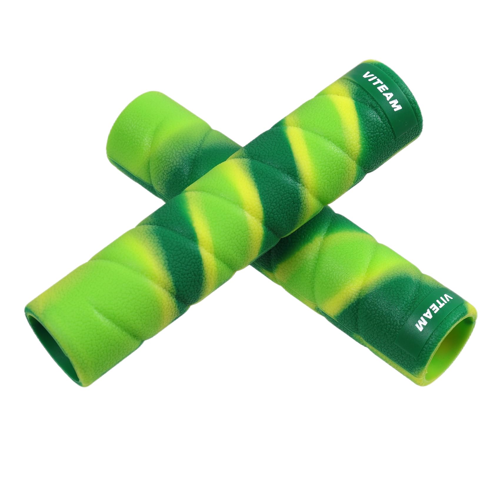 VITEAM Kayak Paddle Grips, No-Slip Silicone Wraps Paddle Grips for Kayaking, Blister Prevention Paddle Grips, Kayak Paddle Accessories Suitable for Take-Apart Paddles Mix Green 2 Pack