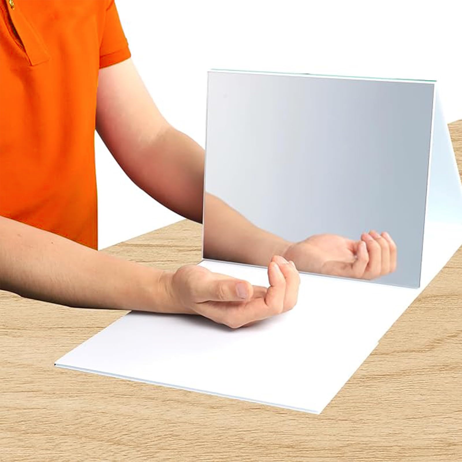 Caja de Terapia con Espejo Inteligente, Plegable y Ajustable, Que Reduce el Dolor del Miembro Fantasma, Caja de Terapia con Espejo para rehabilitación de Accidentes cerebrovasculares