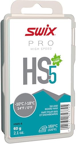Miniatura 7 de Swix HS10-6 - Cera de alta velocidad - Amarillo HS10 - 32+ grados Fahrenheit - Barra de 2.16 oz - Libre de flúor - Esquí o Snowboard - Aprobado por