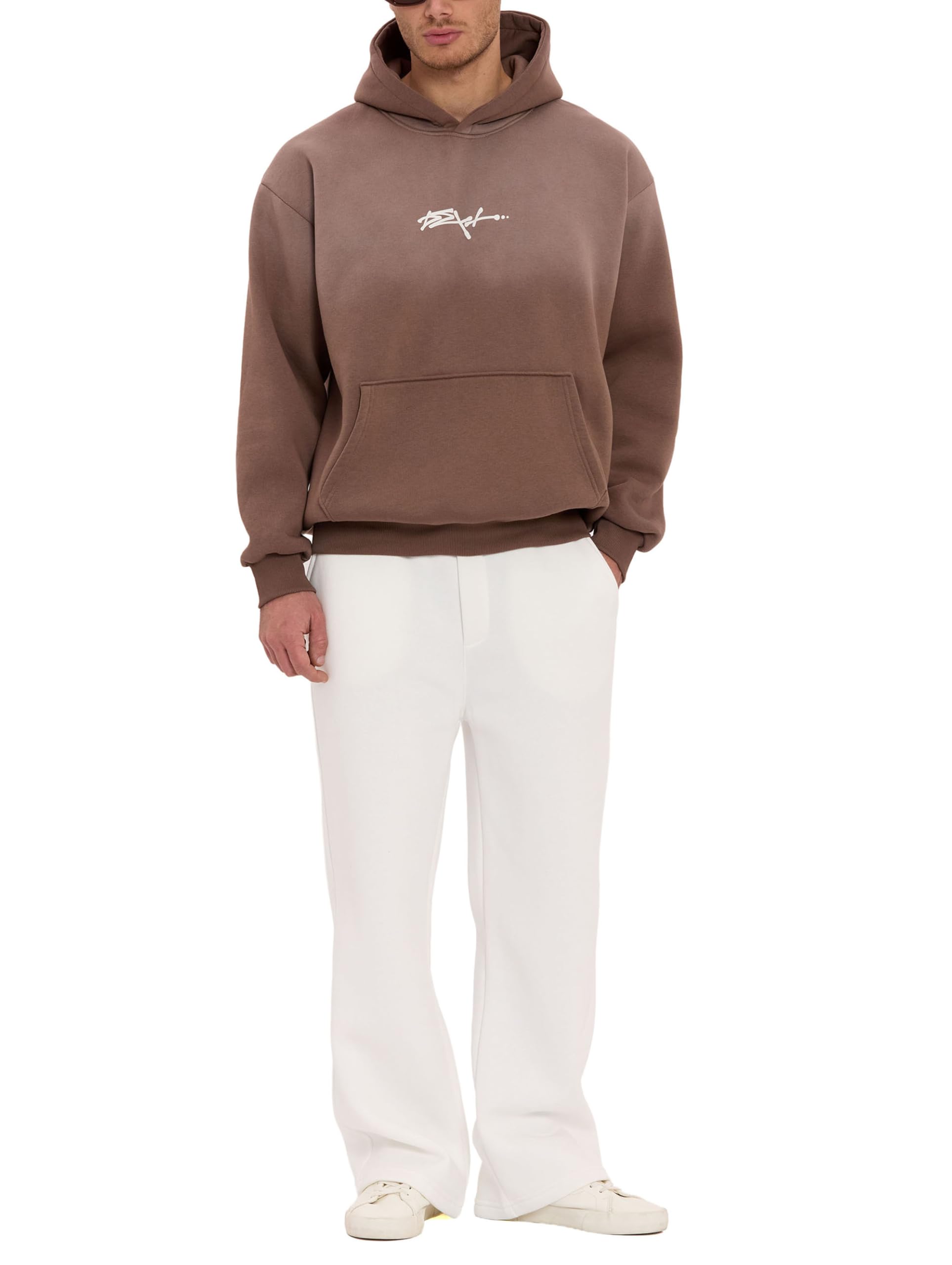 Redbridge by Spruce Oversize Felpa con cappuccio con stampa e tasca a marsupio, casual, felpa con cappuccio