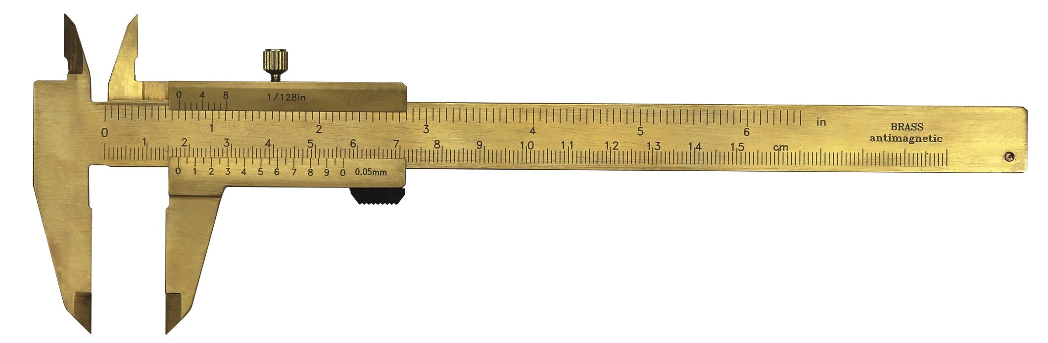 CNC QUALITÄT Taschen- Messschieber aus Messing - 150 mm