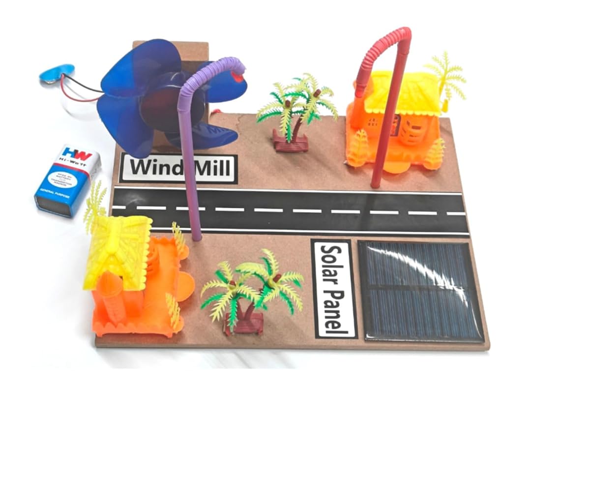 ERH India Wind Mill Solar Panel Science Project Working Smart City Model DIY
