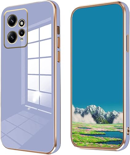 Miniatura 1 de Wousunly Funda compatible con Redmi Note 12 4G de silicona rosa, chapado para Xiaomi Redmi Note 12 4G, funda delgada y suave a prueba de golpes