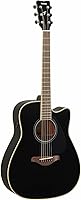 Vista 3 de Yamaha FGC-TA Dreadnought Cutaway Guitarra Transacústica con Chorus y Reverb, Negro