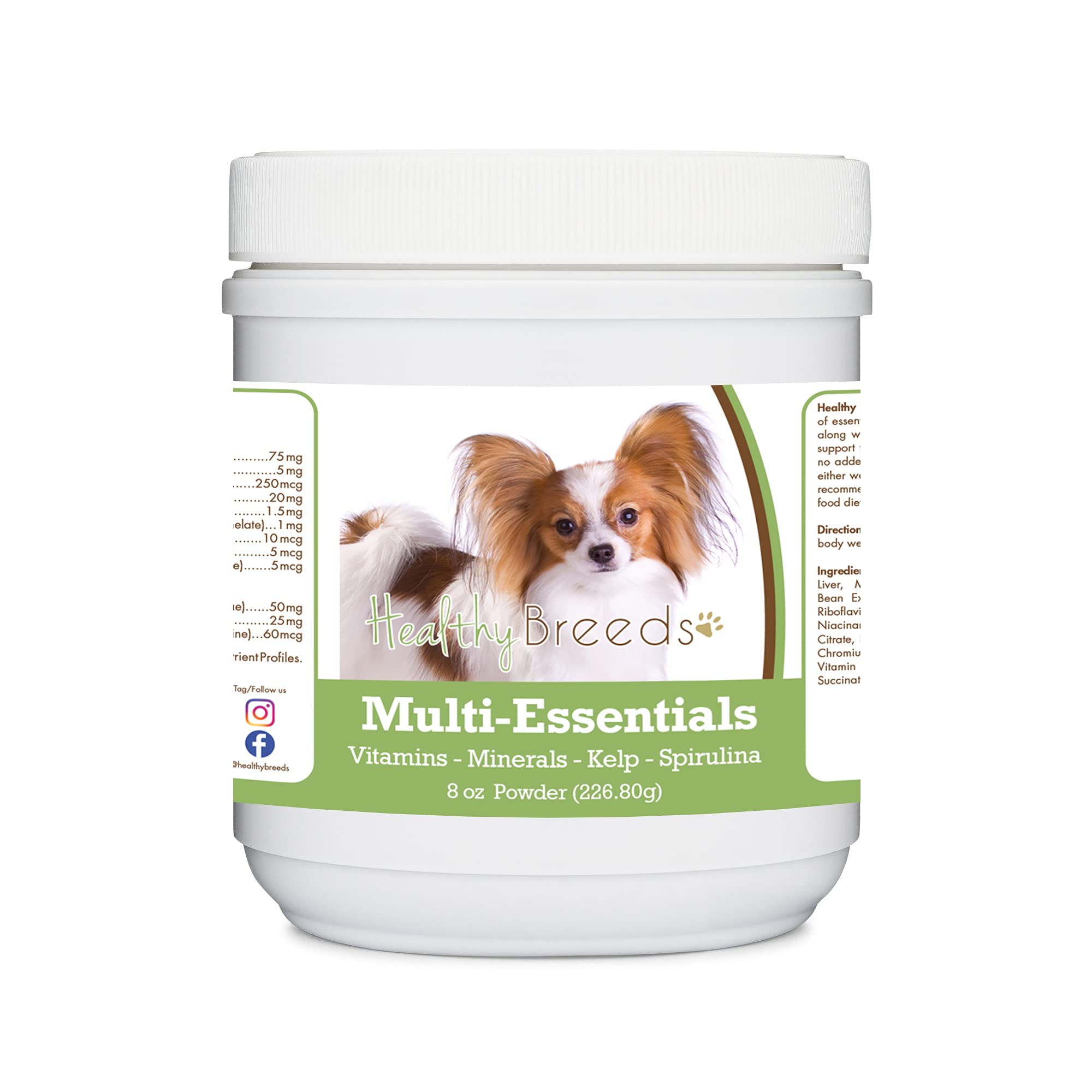 Healthy Breeds Papillon Multi-Essentials Powder for Dogs 8 oz