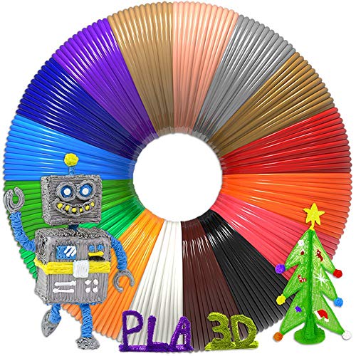 Aozzy 30 Colors 3D Pen Filament PLA Filament 1.75mm for 3D Pen / 3D Printer Ink Each Color 5m/16 Feet Total 492 Feet