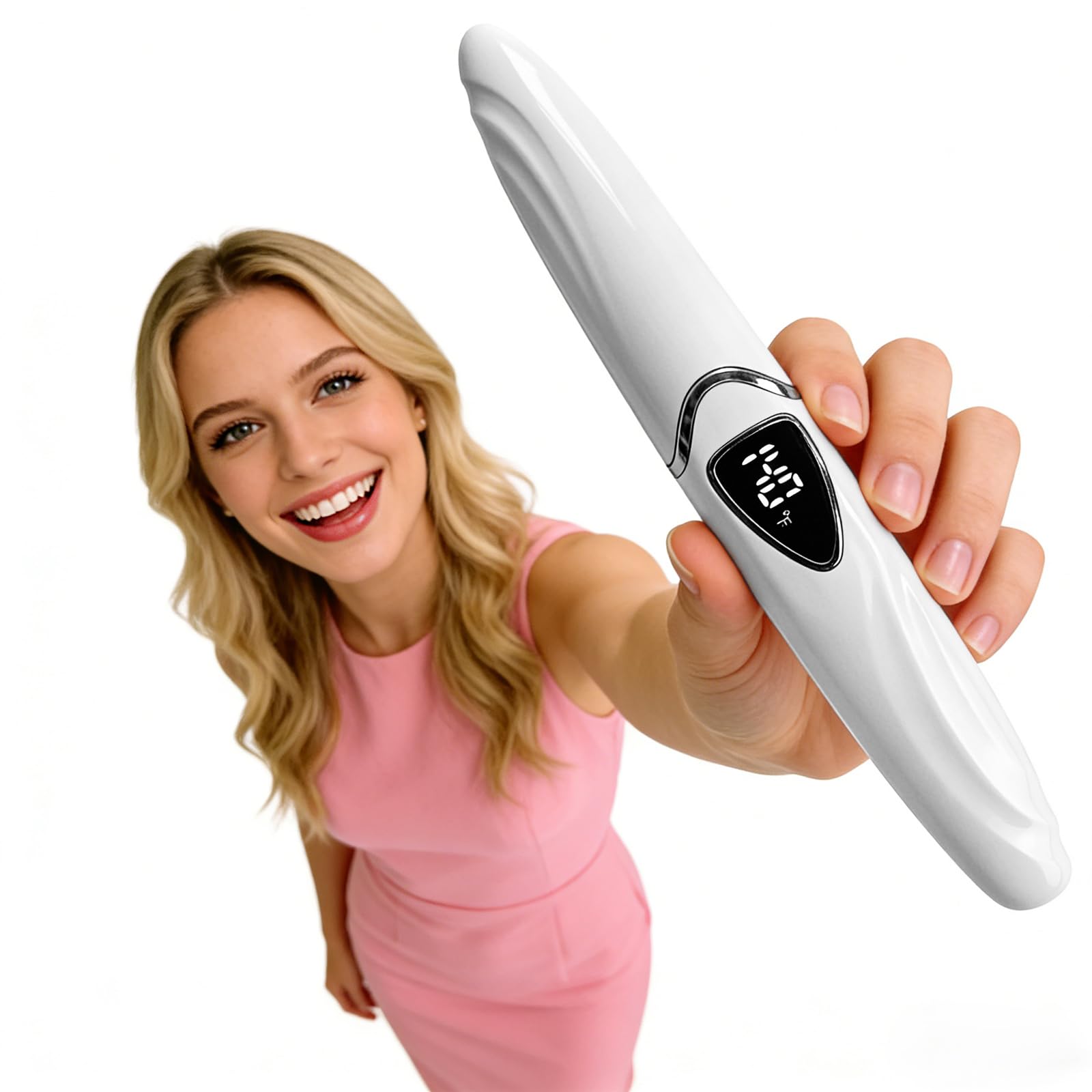 Recourbe Cils Chauffant Tehoi S600 - Boucle Cils Chauffé avec Contrôle de Température Précis, Arrêt Automatique Intelligent pour Maquillage Naturel et Boucles Longue Durée S600 (Pearlwhite+Silver)