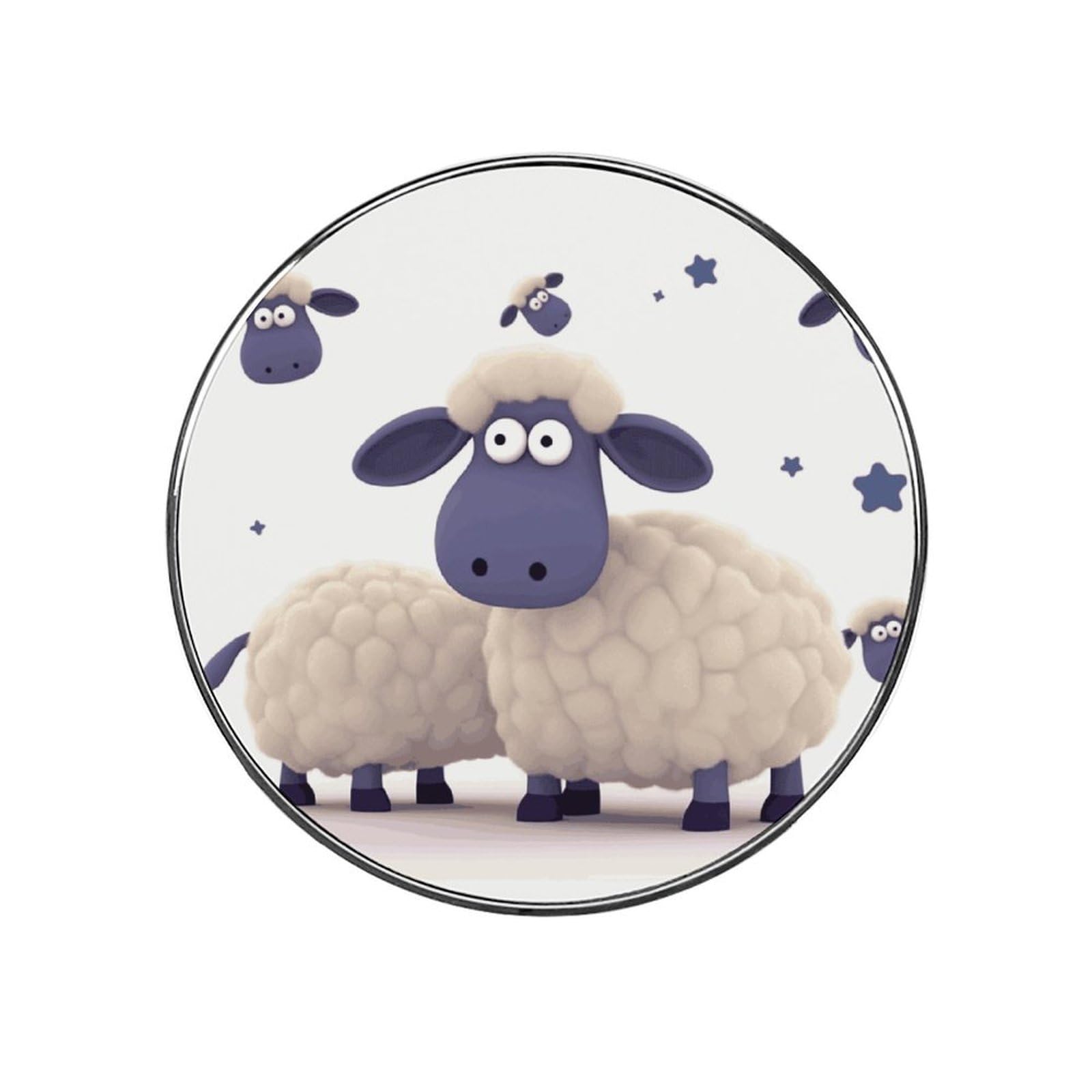 Adfgyerh Style Sheep Refrigerator Magnets Circular Design，Stickers Home Decorations，Fridge Magnets For Fridge Plant Lovers Kitchen Office Locker Whiteboard Car Garage Decor.