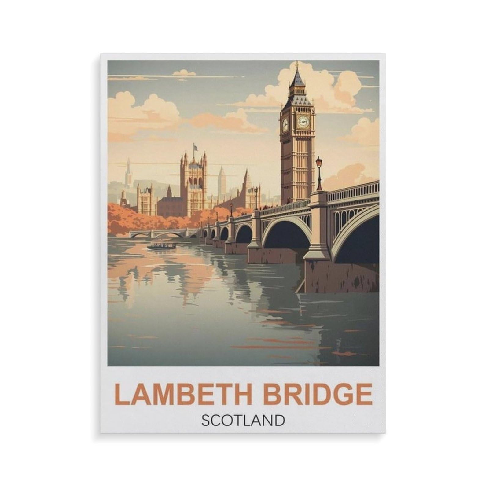 1000 Piece Jigsaw Puzzle for Adults，Lambeth Bridge London，Paper Puzzle - for Adults Teens Educational Toys Gifts（50x70cm）-GT99