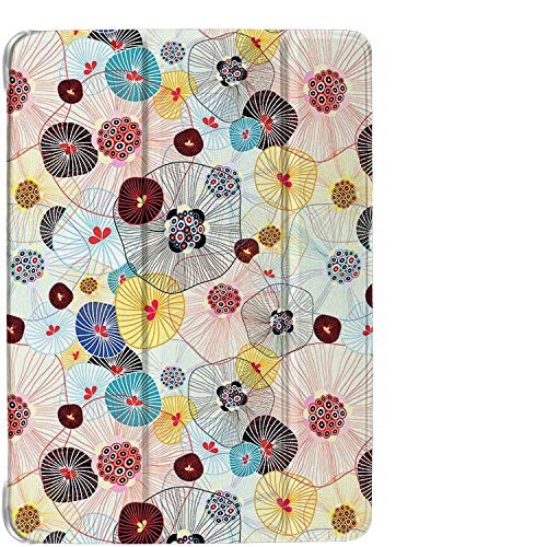 Image of DuraSafe Cases for iPad Air 5th 4th 6th 11th [ Air 11 /6 2024 /5 2022 /4 2020 ] A2588 A2316 MYFQ2HN /A MYFQ2HN /A Lightweight Smart Adjustable Stand Feature Printed Flip Case - Yarn Flowers