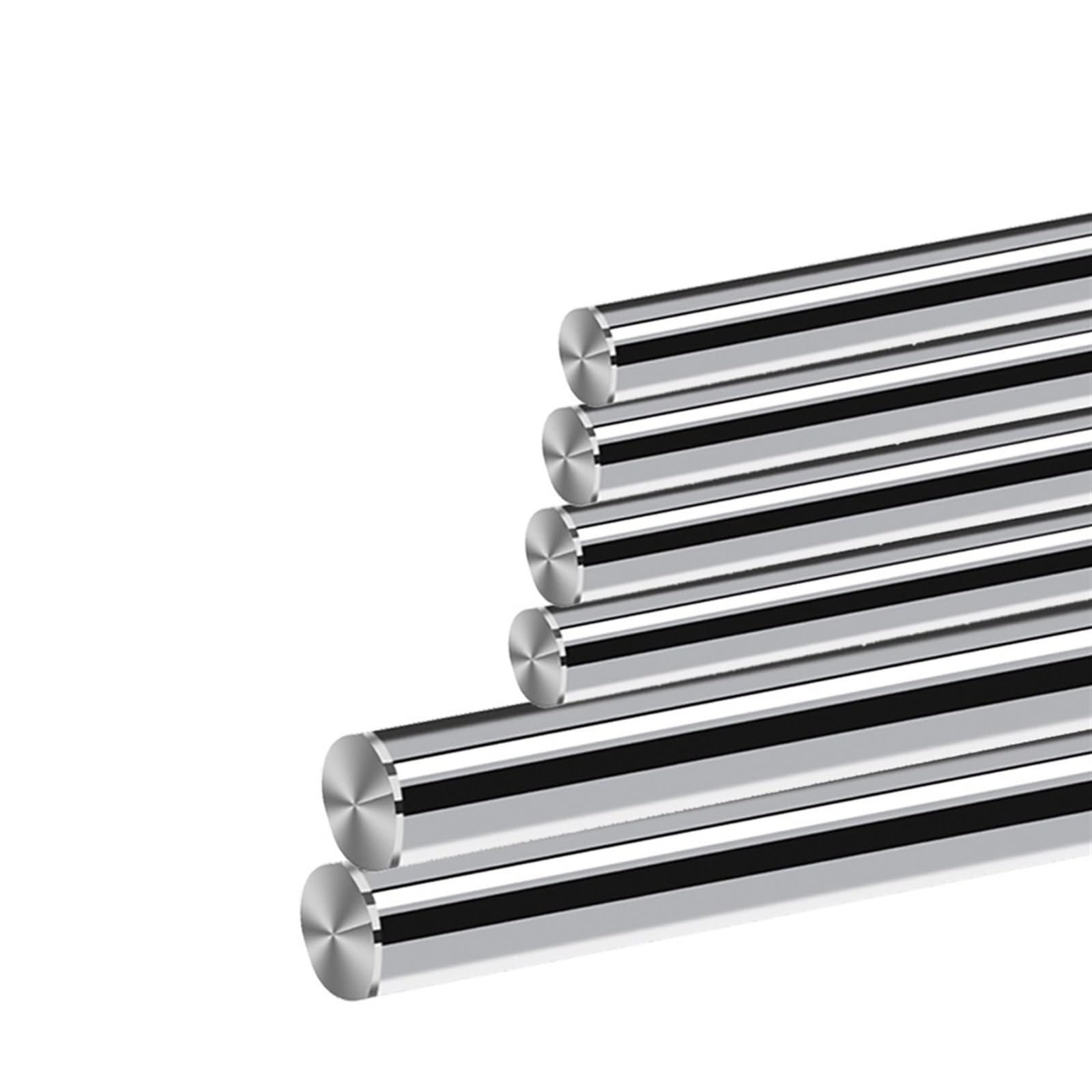 Szyna liniowa 2 szt. 10x340mm oś optyczna + 4 8x279mm hartowane gładkie pręty zestaw chromowany liniowy wał szynowy metryczny okrągły pręt prowadnica ślizgowa