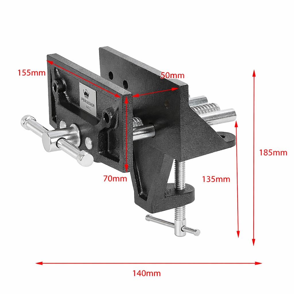 TOPWAY Morsa per Legno per Impieghi Gravosi da 6" 150mm, Morsa per Morsetto da Banco per la lavorazione del legno Strumenti Hardware per Falegnami