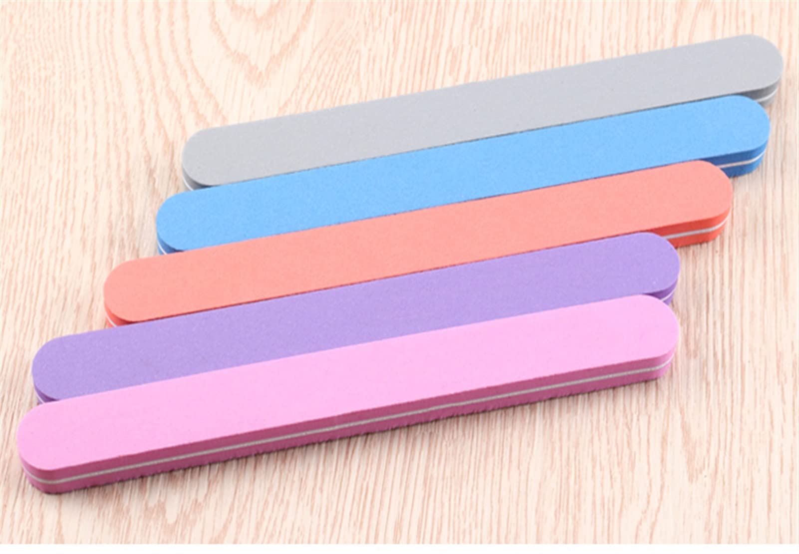 Nagelfeile,Nail Buffer, 50 Stück Nagelfeilen Puffer doppelseitig gerade EmeryBoards