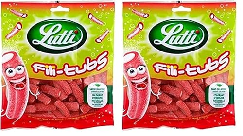 Lutti bonbons acidulés fili tubs goût fraise - vue 2