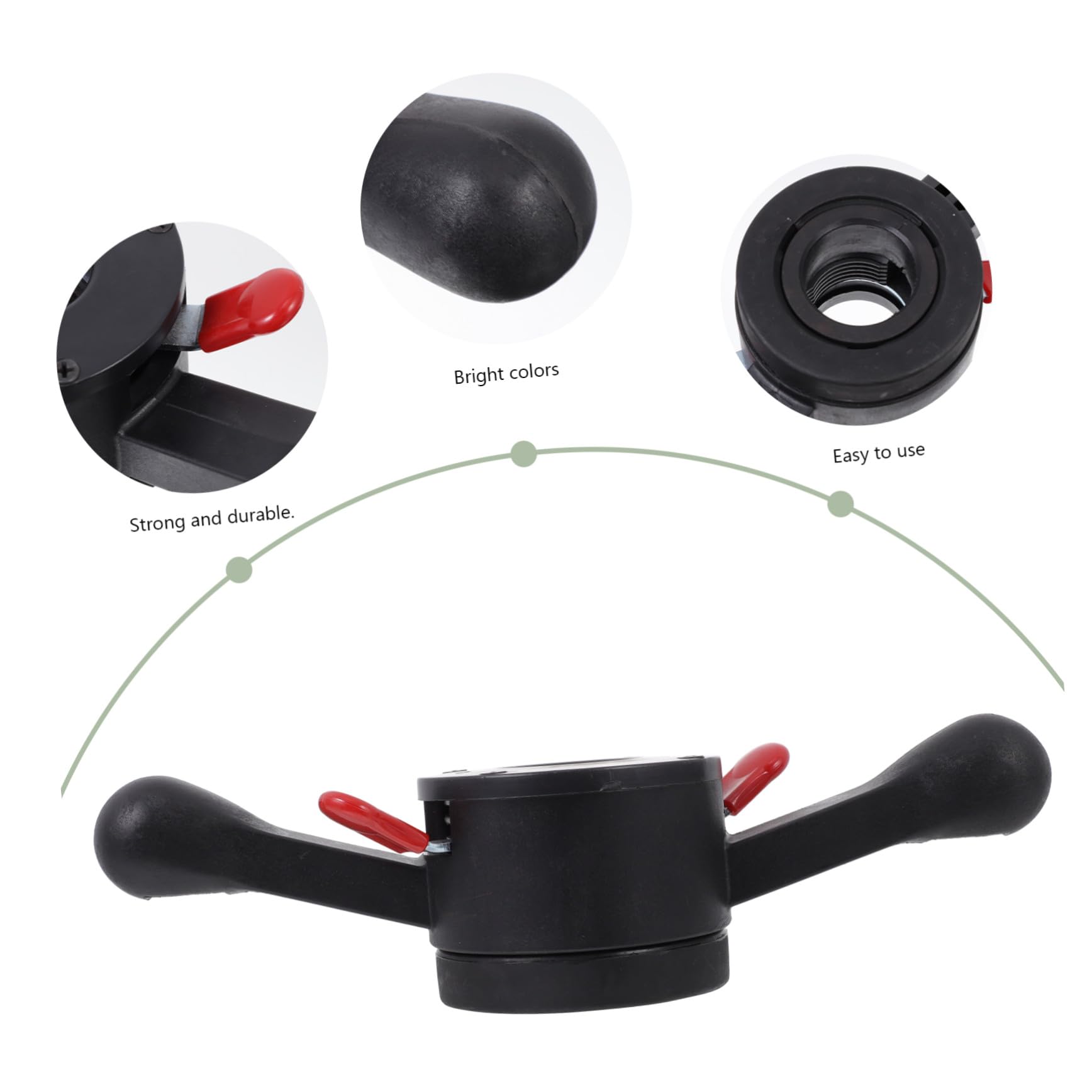 Abrazadera para Neumáticos Mejora la Estabilidad al Conducir de Plástico y Hierro Negra Resistente y Estable Adecuado para Reparación y Equilibrado de Ruedas