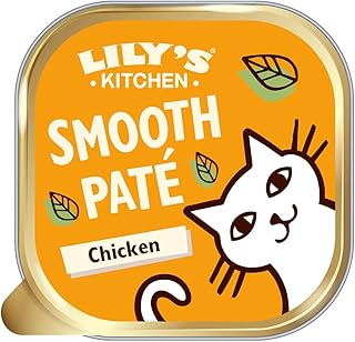 Lily's Kitchen Natural Wet Food for Adult Cats, Bowl, Chicken - Pate, Grain-Free Recipe (19 x 85 g Bowls) product image