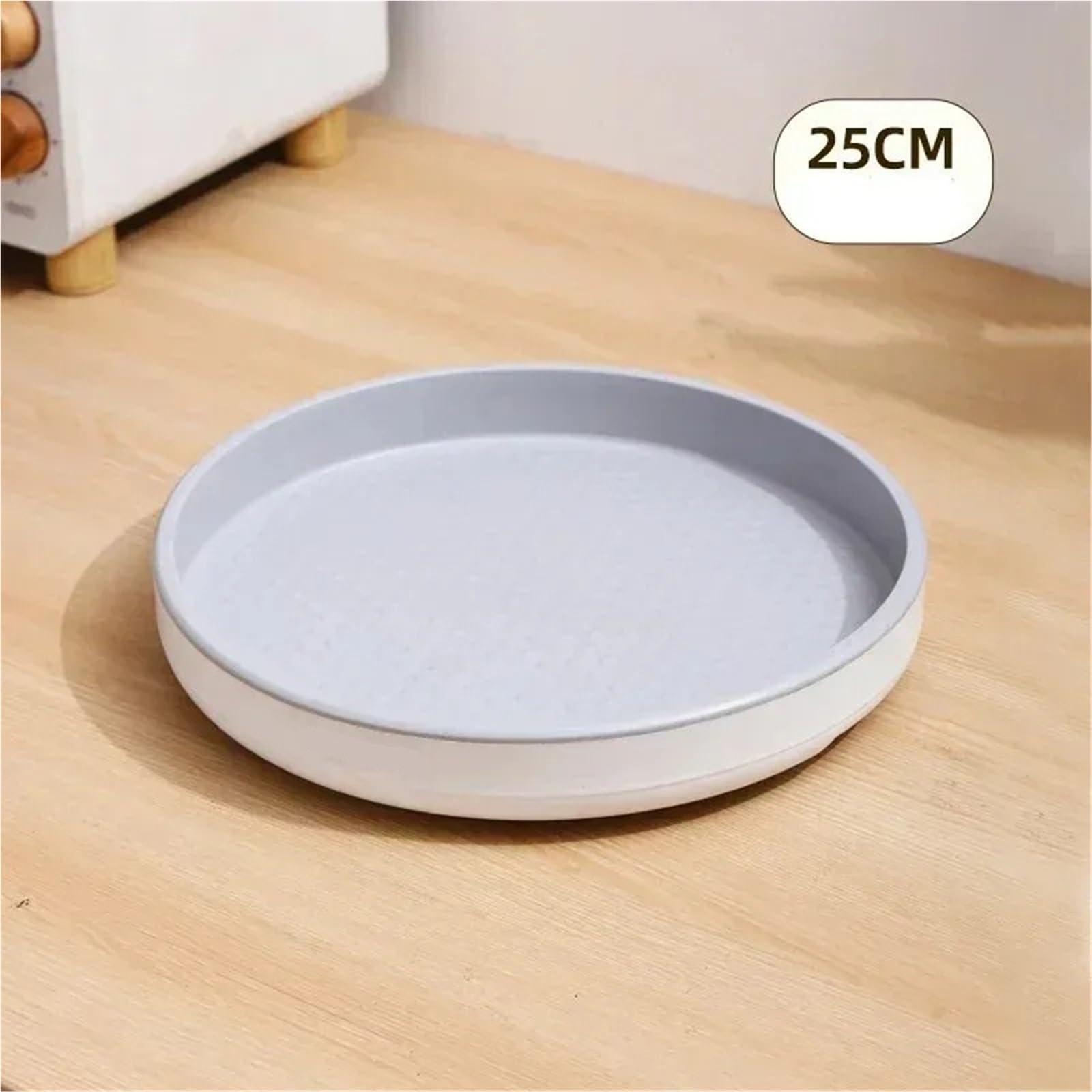 2 estantes giratorios for especias, organizador de armario, plato giratorio, soporte for condimentos, bandeja almacenamiento for cocina, baño, nevera para Nevera, Cocina(Black,4x25cm)
