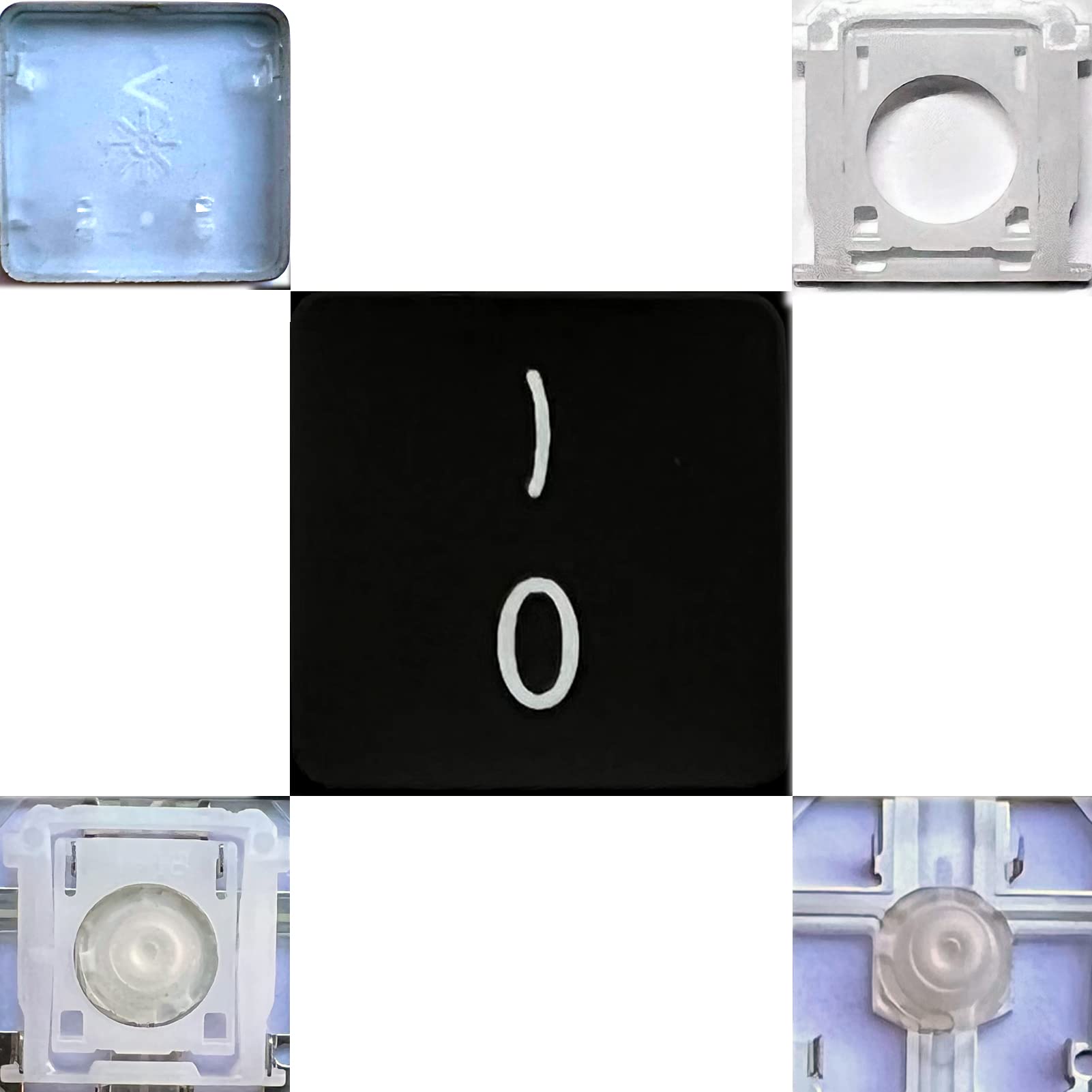 Dolphin.dyl(TM Replacement Individual Key Keyboard for US Retina Display Pro A1425 A1502 A1398 A1466 Replacement Key Keyboard (New Version, 0 / Zero)