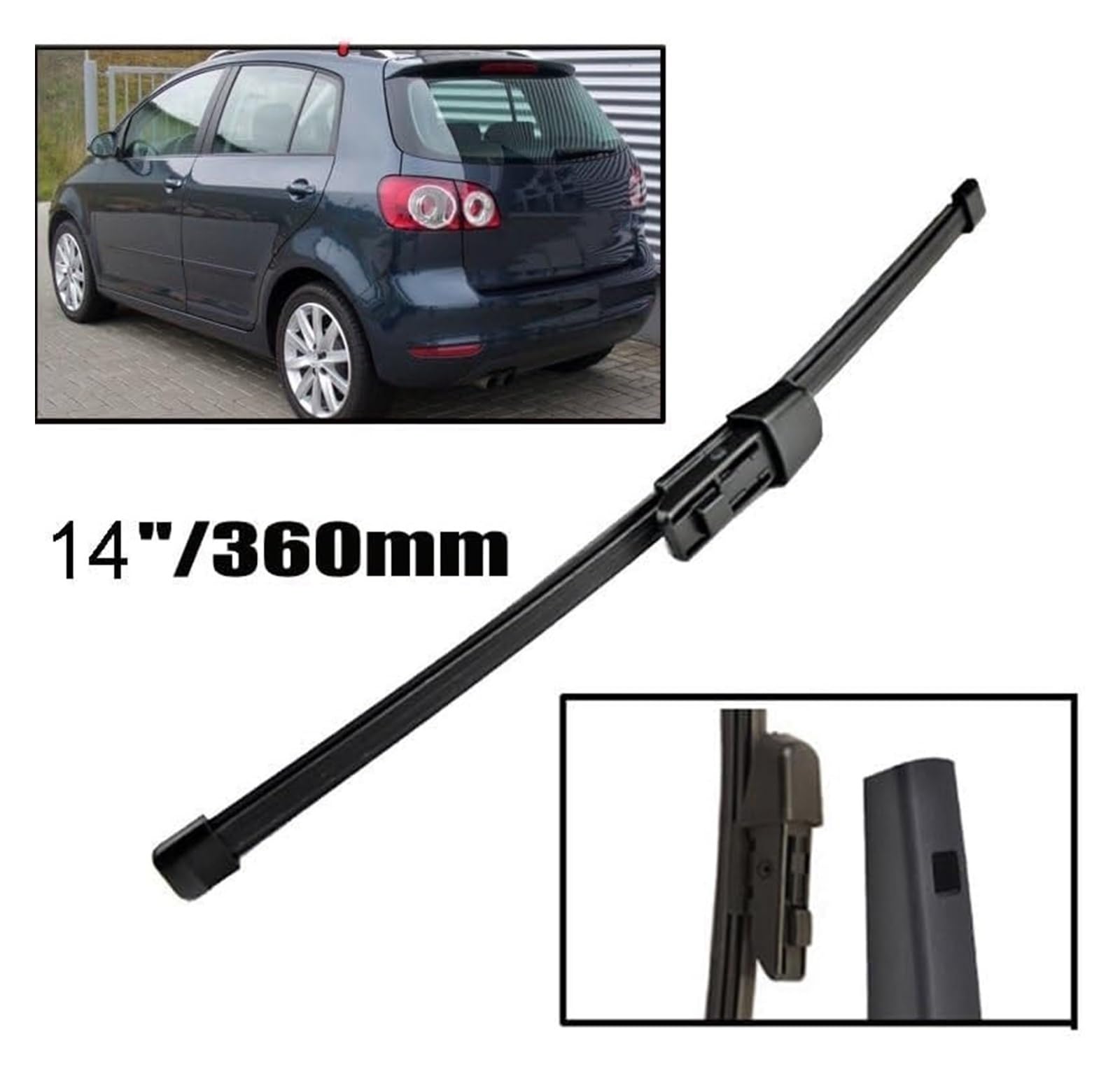 Escobilla Limpiaparabrisas Delantera Coche Para VW Para Golf Para Plus 521 2009-2014 Cepillos Lluvia Parabrisas 28 "+ 28" + 14" E Scobillas Coche Limpiaparabrisas Traseros Delanteros