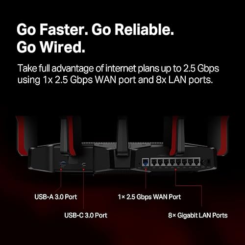 Miniatura 5 de TP-Link Router Wi-Fi 6 de tres bandas Archer AX11000