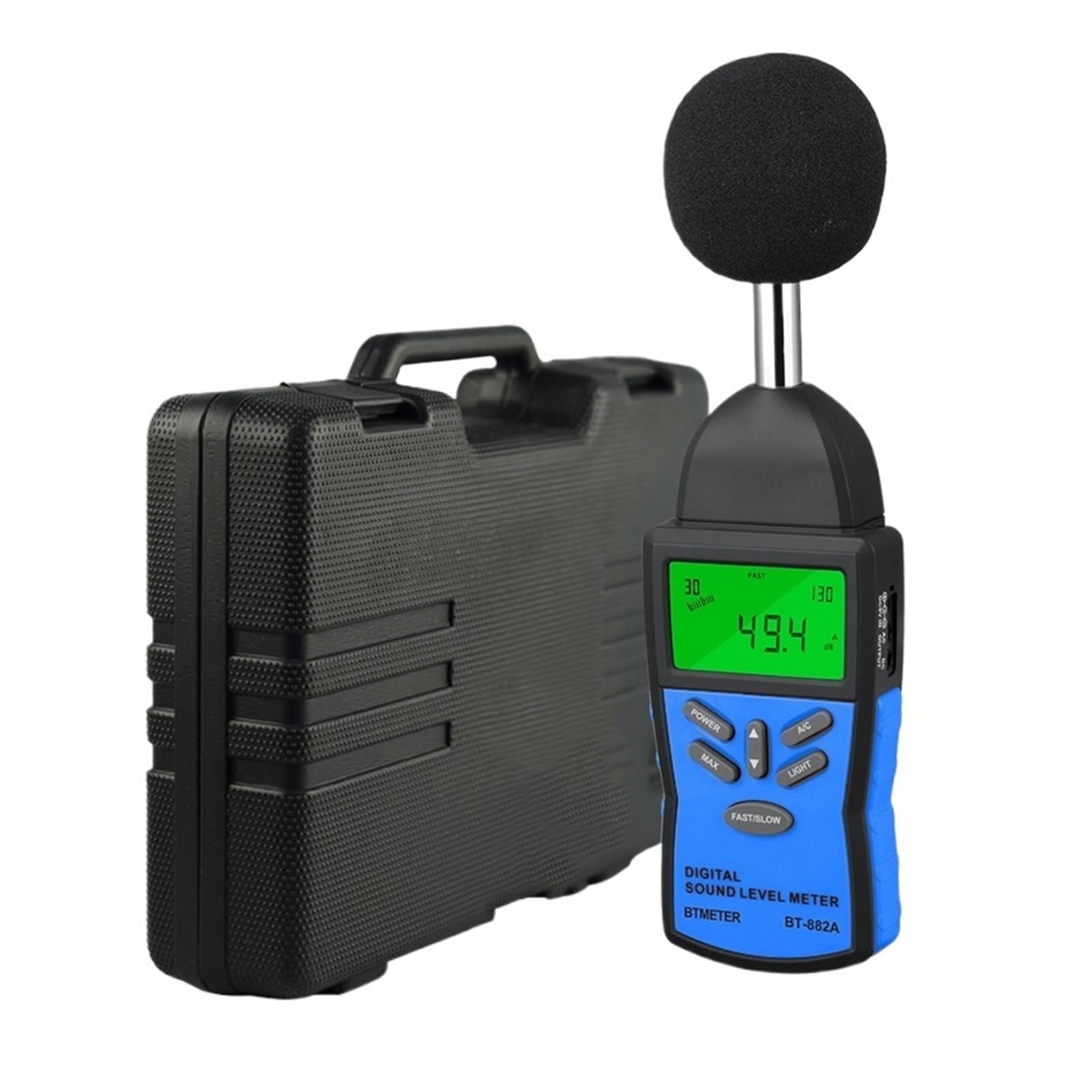 Decibel Meter, Digital Sound Level Meter，Noise Volume Measuring Instrument Decibel Monitoring Tester with 30-130dB Noise Test