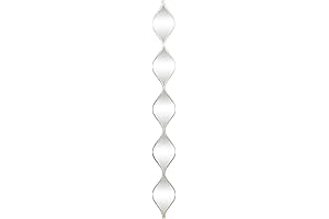Deco 79 Slim Stacked Chain 5 Layer Entryway Teardrop Mirror