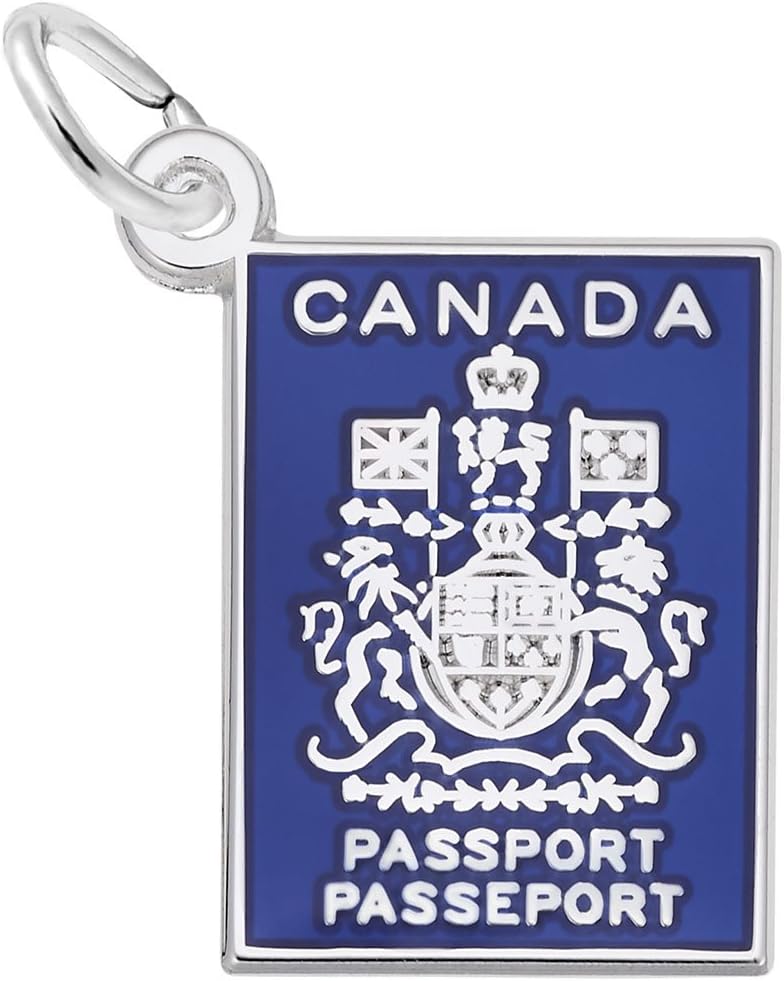 Canada Passport Charm, Charms for Bracelets and Necklaces