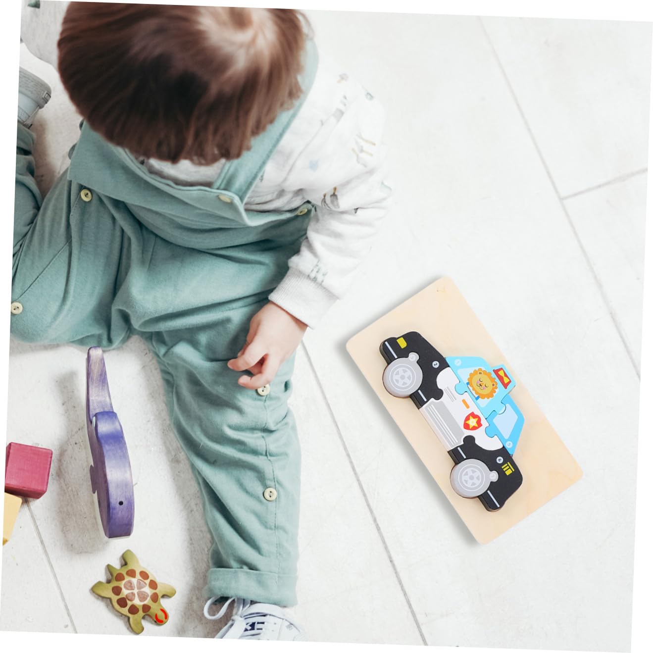 Puzzle 3d per Bambini, 5 Set in Legno, Design Cartoon | Gioco Educativo, Superfici senza Bave, Sviluppa Coordinazione Occhio-mano