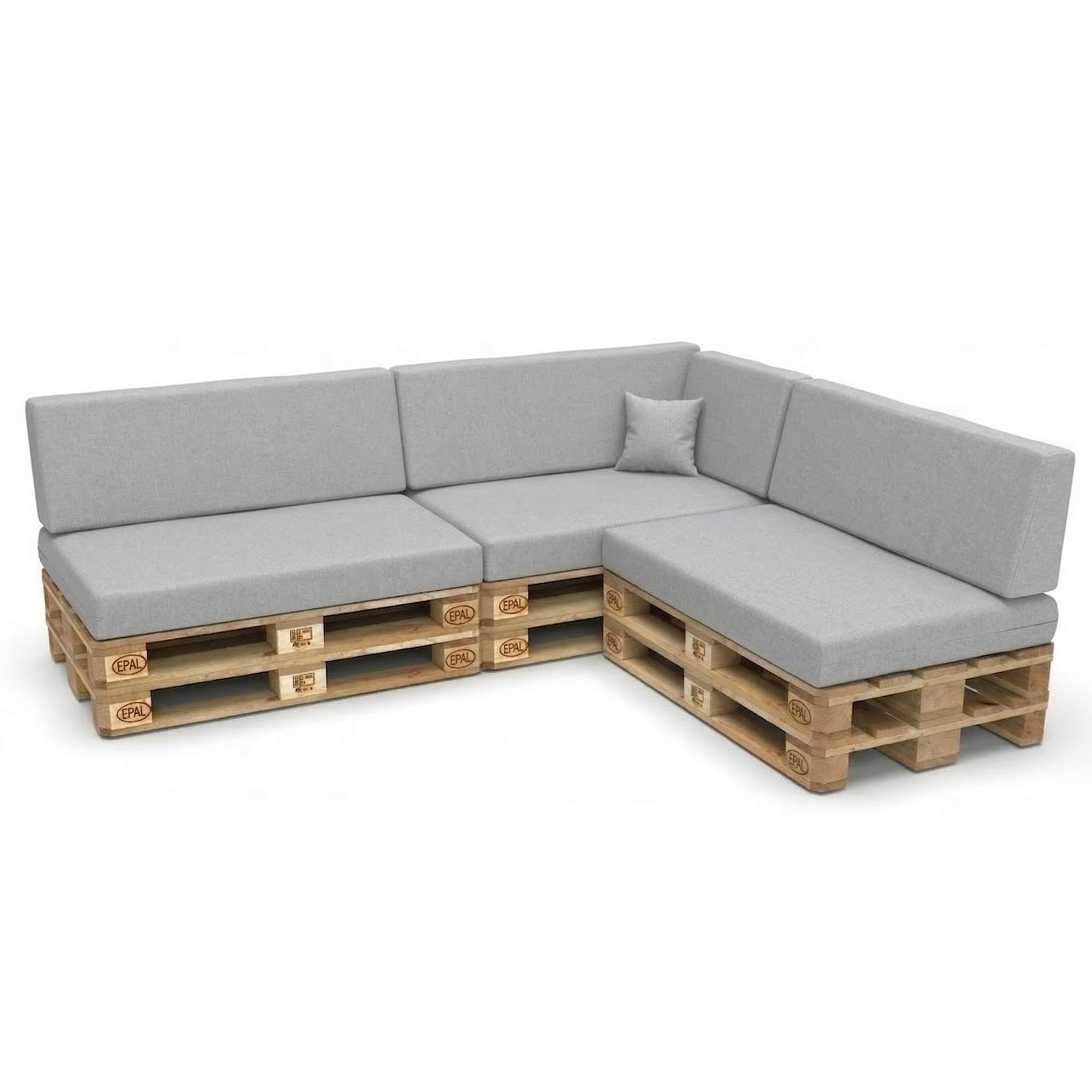 Cuscino per pallet impermeabile set 8 divani pallet europei con rivestimento rimovibile