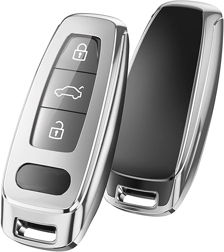 Miniatura 13 de ELOHEI Funda protectora especial de TPU suave para llavero Audi, compatible con Audi A6L A6 A7 A8 Q7 Q8 E-Tron 2018-2022 A3 S3 S6 SQ7 RS6 S7 RS7 RS7