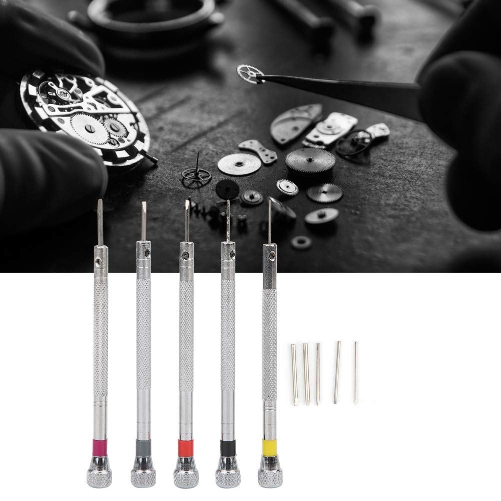 0.8-1.6mm Schroevendraaier Set 5 Stuks Gelegeerd Staal Reserve Schroevendraaiers Slot Precisie Reparatie Tool Kit voor Horloge Brillen PC telefoon Repareren 0.8-1.6mm Schroevendraaier Set 5 Stuks Gelegeerd Staal Reserve Schroevendraaiers Slot Precisie Reparatie Tool Kit voor Horloge Brillen PC telefoon Repareren