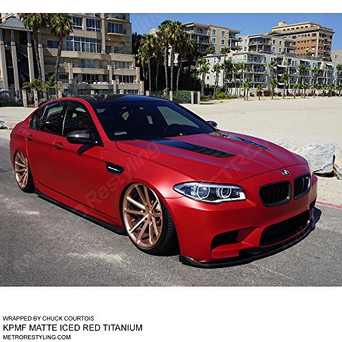 Kpmf K75506 Matte Iced Red Titanium 5Ft X 60Ft (300 Sq/Ft) Vinyl Car Wrap Film #TOP1